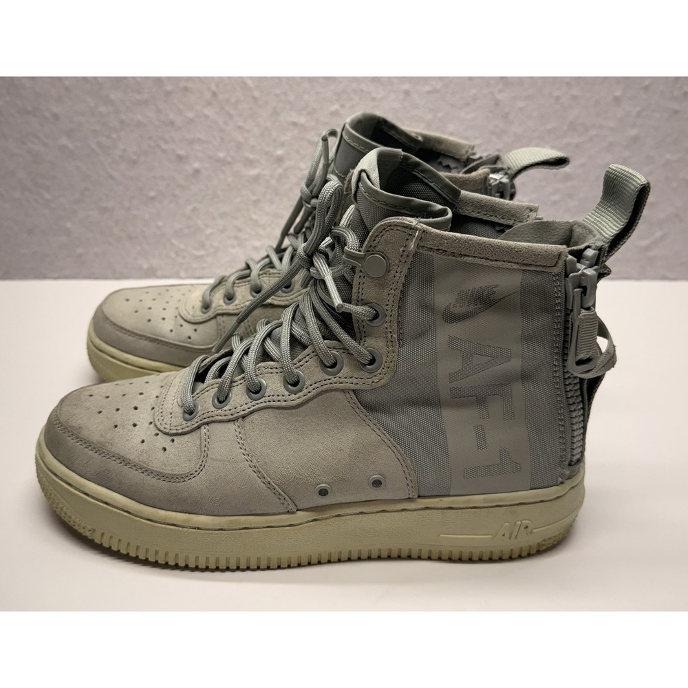 Nike SF Air Force 1 Mid Light Pumice Grey Women's Size 7 AA3966-006 Suede AF1